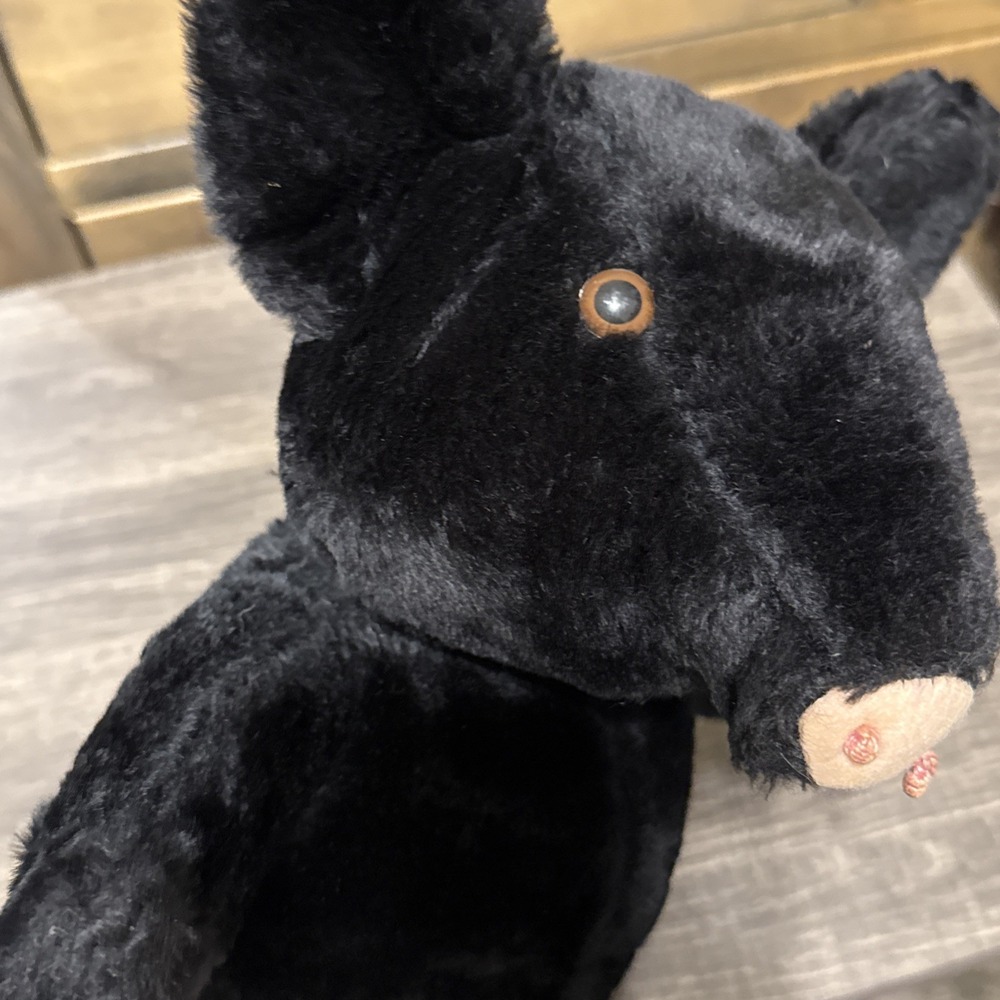 Vintage Eden Toys Black Pig Plush 17" Pig-Wig Beatrix Potter 1980s - Picture 8 of 10
